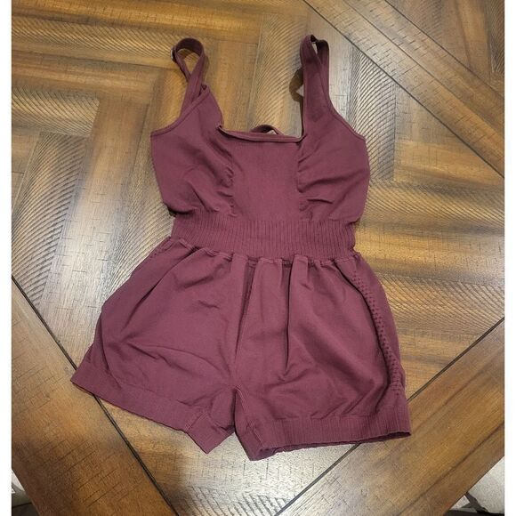 Free People Maroon XS/S Runsie - Picture 1 of 3
